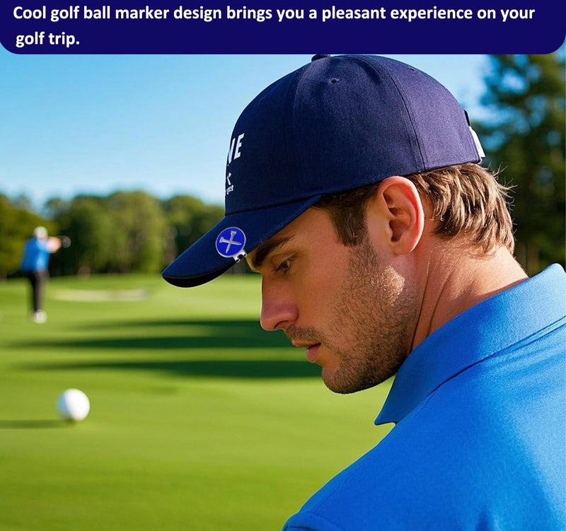 Adhere Golf Ball Markers Personlized Logo Enamel with A Strong Magnetic Hat Clips A Premium Golf Gifts for Golfer - Image 5